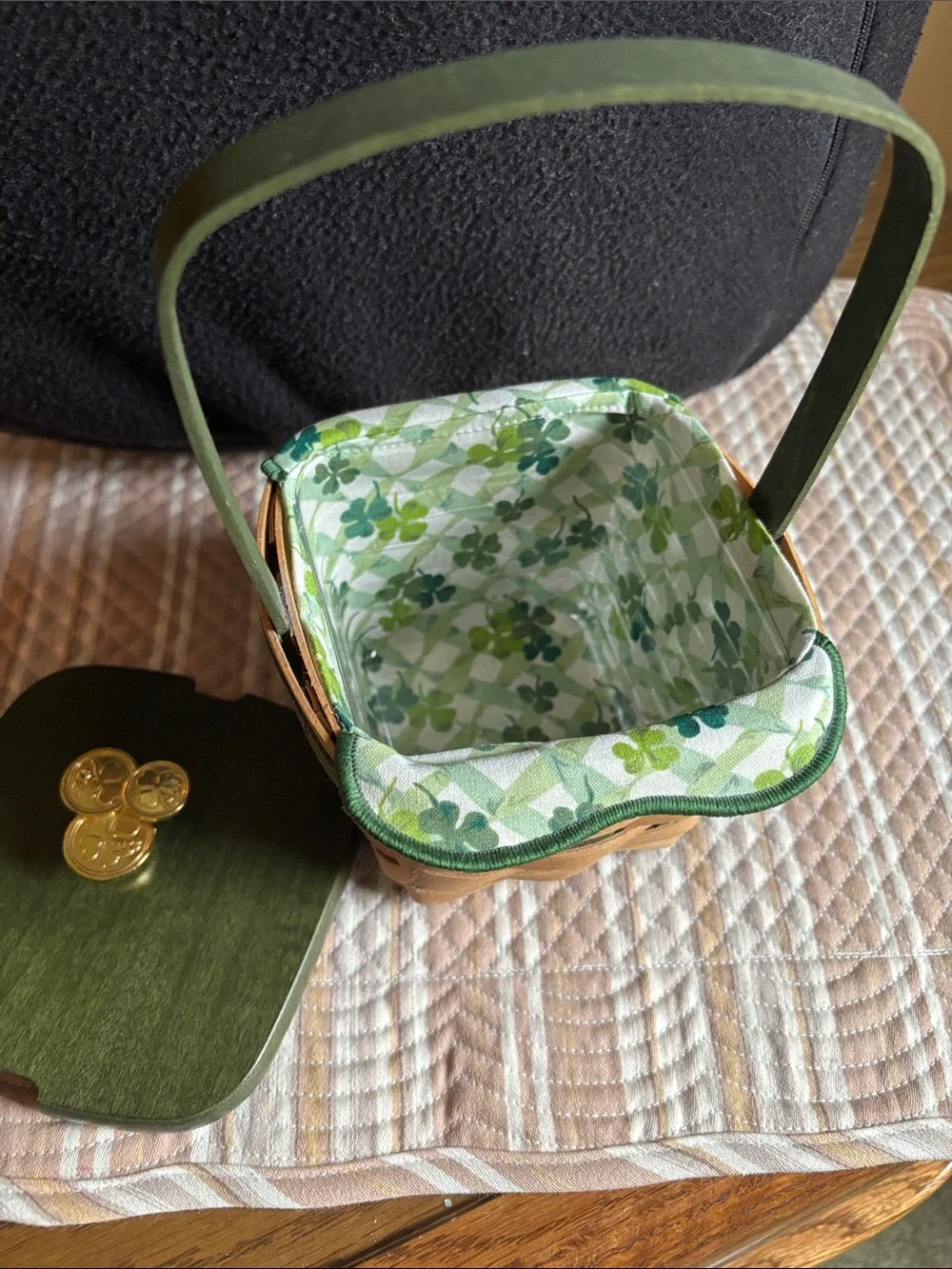 Longaberger 2009 St Patrick’s Day Basket Set